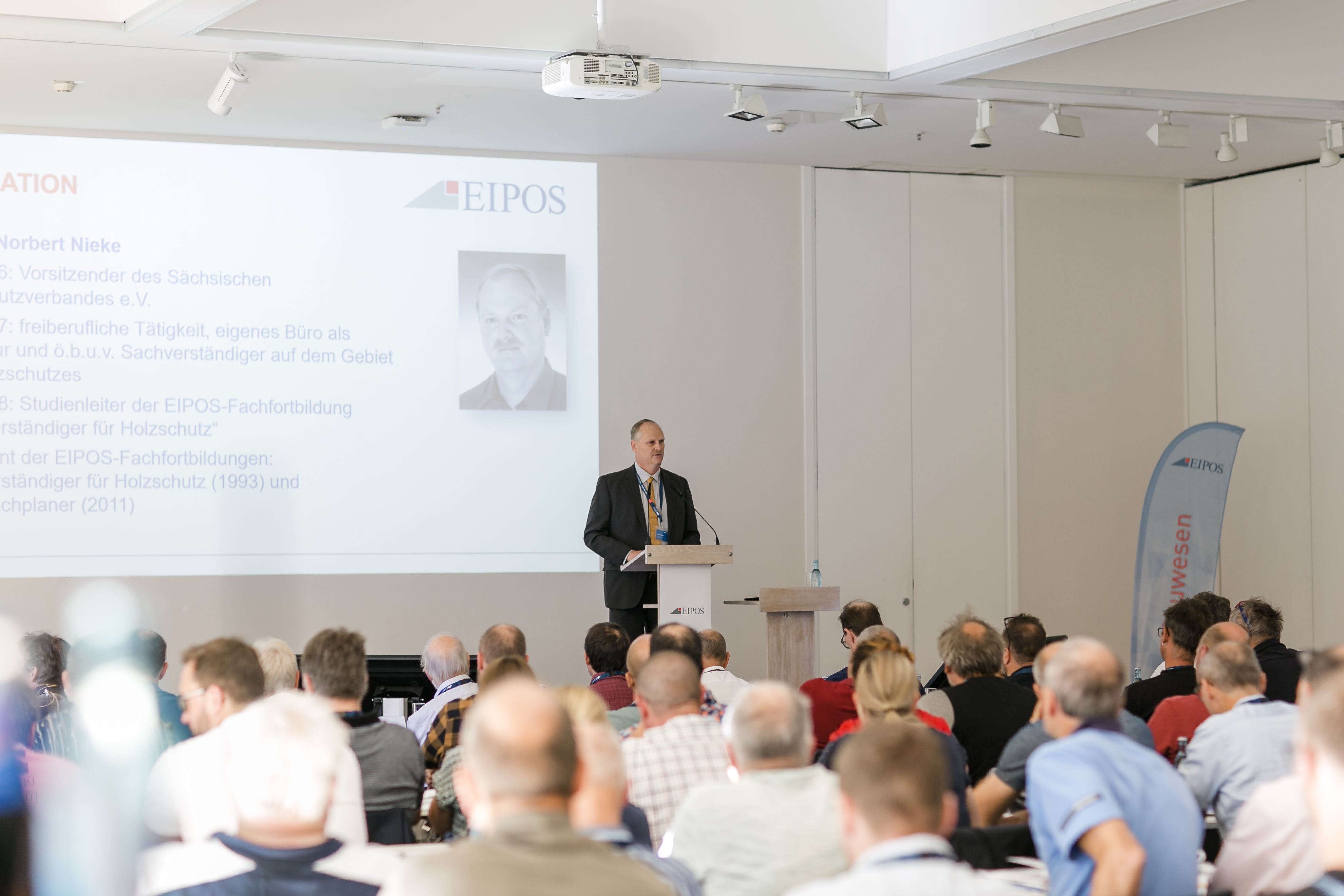 EIPOS Sachverständigentage Holzschutz 2023 - Referent Norbert Nieke