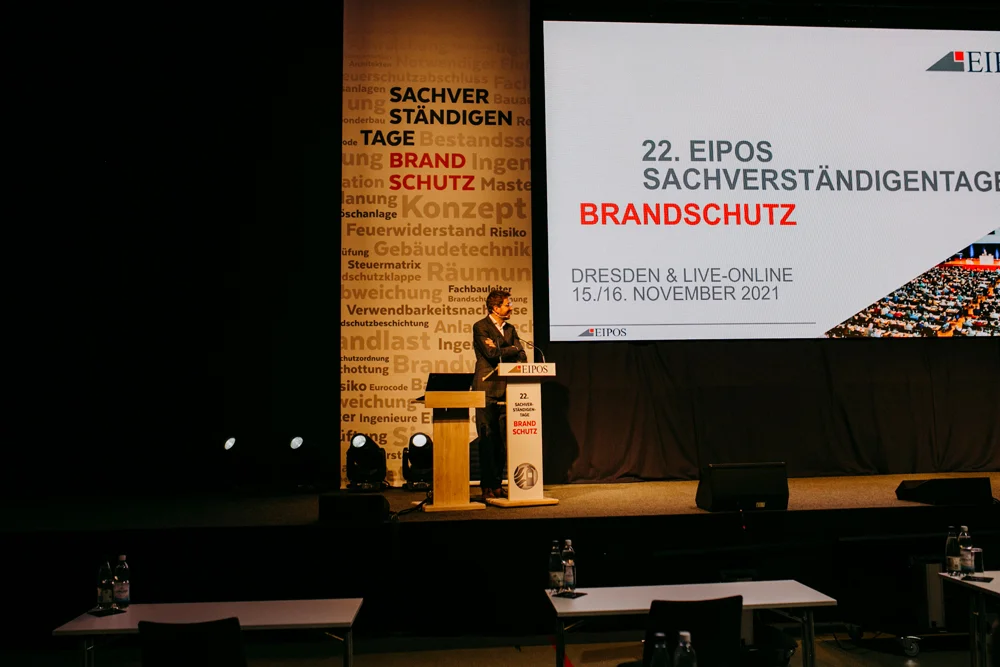 EIPOS Sachverständigentage Brandschutz 2021 - Eröffnung der 22. Sachverständigentage im Brandschutz
