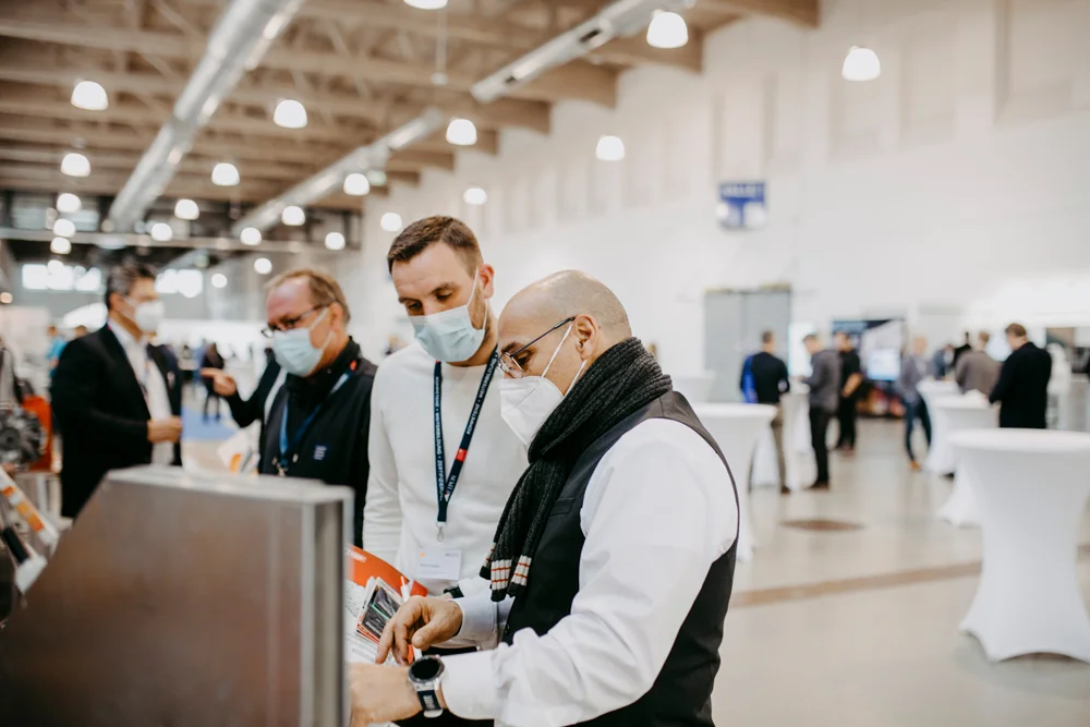 EIPOS Sachverständigentage Brandschutz 2021 - Interaktion in der Ausstellung