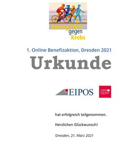Urkunde "Beweg dich gegen Krebs" Urkunde "Beweg dich gegen Krebs"